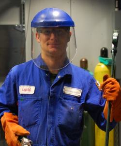 David forging (click for full picture). David forging